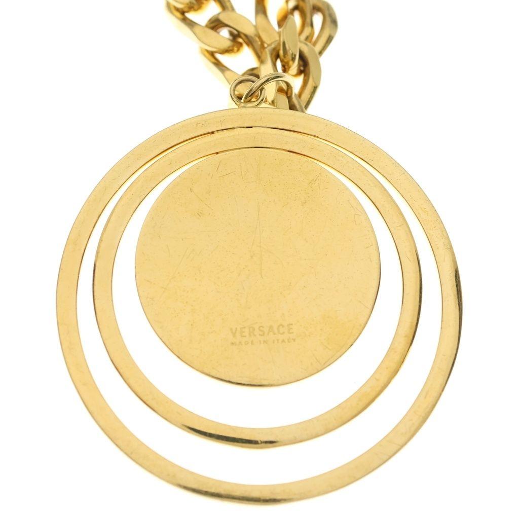 Б/у Длинное колье VERSACE Medusa GP Chain Золотое