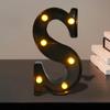 LED Marquee Letter Light Black Up Alphabet Sign for Birthday Wall Home