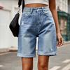 Women's Fashion Ripped Denim Casual Shorts