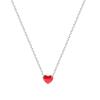 2023 Cute Red Heart S925 Silver Necklace for Women