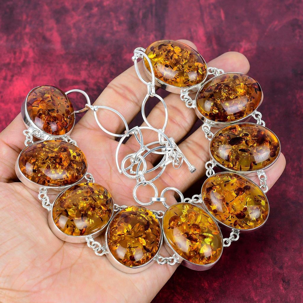 Ожерелье из балтийского янтаря, ювелирные изделия из драгоценных камней, регулируемое ожерелье-цепочка из стерлингового серебра 925 пробы, подарок для женщин, ожерелье ручной работы