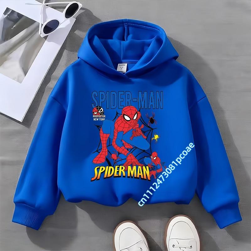 2026 New Winter-Spring Long-Sleeved Superhero Children's Sweatshirt for Boys, Girls' Casual Top with Cartoon Print