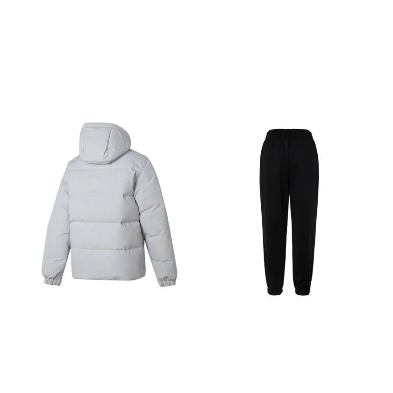 Under Armour Windproof Outdoor Warm Long Sleeve Fashion Comfortable Lightweight Simple Long Pants Casual Sports Suit 24600705-001+23600801-009