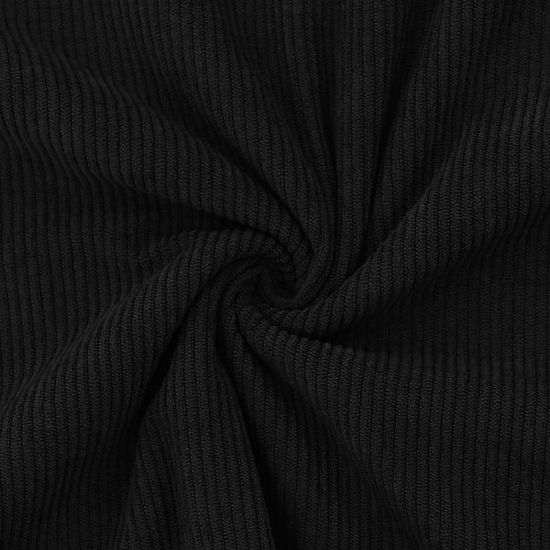 Мужская повседневная толстовка с круглым вырезом, воротником-стойкой, длинным рукавом из вельвета