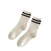 Spring and Autumn Mid-calf Cotton Socks for Women, Anti-odor Double-needle Pile Socks, Long Stockings for Warmth In Autumn and Winter