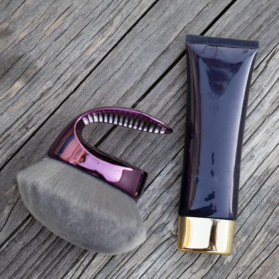 Mushroom Makeup Brush with Handle Multi-purpose Self Tanner Applicator Brush Synthetic Loose Powder Blush Face Body Cosmetic Brush