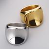 Широкие кольца с вакуумным покрытием 18 карат для мужчин, из цельной нержавеющей стали 316l, мужские аксессуары для группы, обручальное кольцо, ювелирные изделия для вечеринки по случаю дня рождения