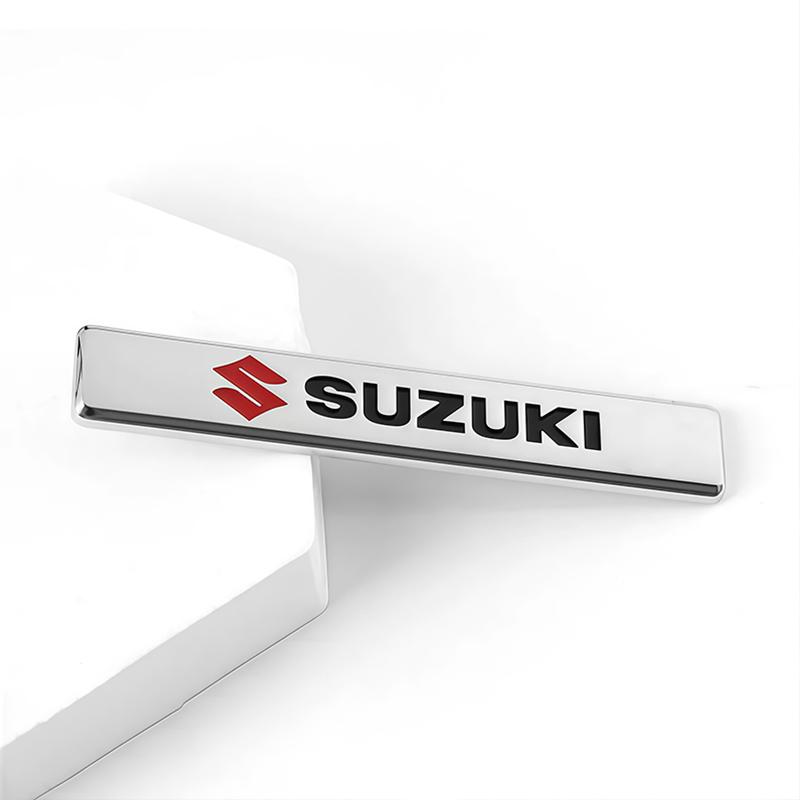 HECQ4 1Pcs 3D Metal Stickers Car Body Trunk Decal For Suzuki Swift Vitara Baleno Jimny Samurai Ignis Splash Kaiser DZire Swace Across