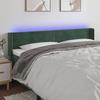 VidaXL LED Headboard Bedroom Furniture Double Bed Accessory Head of Bed Frame Interior Dark Green 3123433