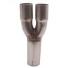 Exhaust Merge Collector, Dual 1.5'' ID Inlet .75'' OD Outlet Stainless Steel Collector