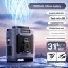 Portable Double Capacity Waist Fan with USB Charging for Outdoor and Camping