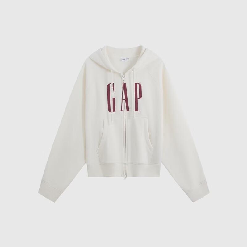 Gap Женская толстовка с капюшоном, вышитым логотипом и флисовой подкладкой