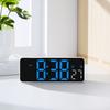 Digital Alarm Clock with Date Temperature LED Display and Timer Adjustment Brightness Battery Operated for Bedroom Table