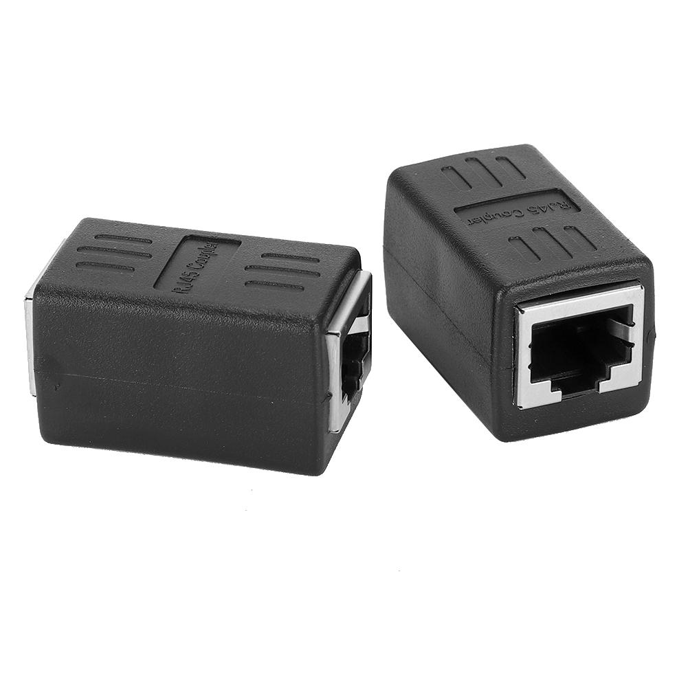 2 шт. Кабельный соединитель RJ45 LAN Разъем Встраиваемый тип Адаптер гнездо-гнездо для Cat7 Cat6 Cat5e