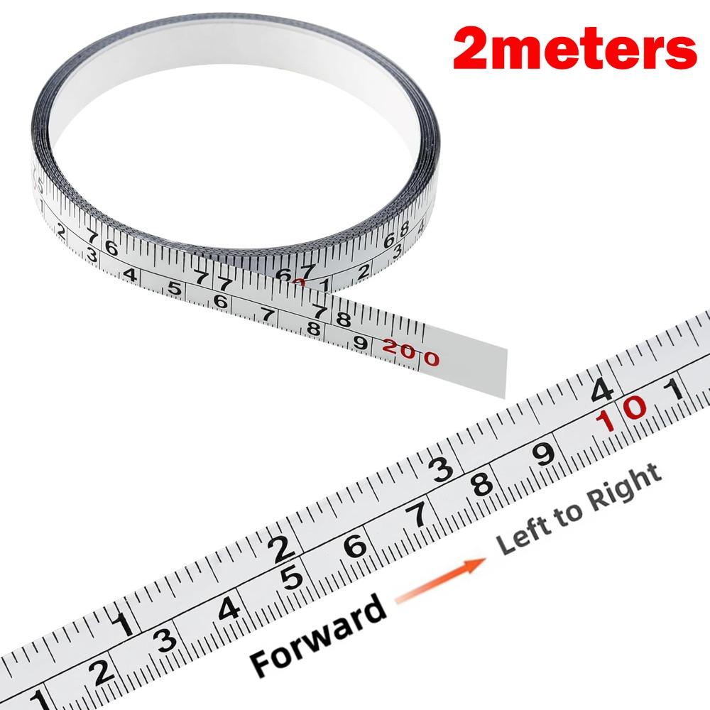 Steel Metal Tape Measure Self-Adhesive Adhesive Backed Tape Ruler Workbench Ruler Drafting