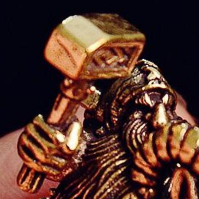 Латунная фигурка Гнома-Воина Козла Миниатюрные Настольные Украшения Ретро Металлические Модели Статуэтка Украшение для Дома