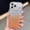 KEYSION Чехол для телефона с градиентом, блестками и стразами для iPhone 16 17 Pro Max Air 16 Plus, с волнистым краем, защитой камеры, противоударный