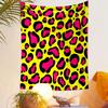 Pink and Black Leopard Print Patterned tapestry home decor, suitable for bedroom and living room, gift