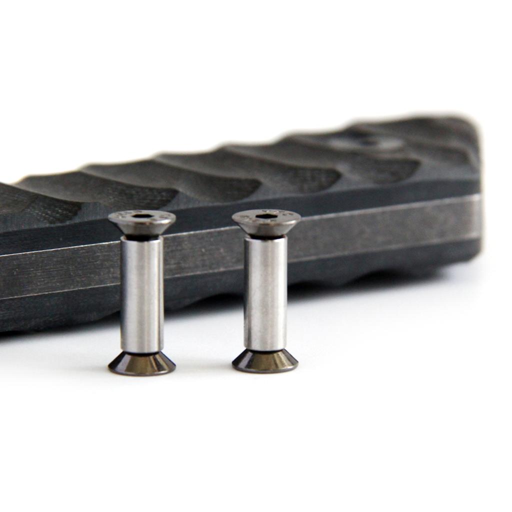 Болт для ручки ножа, заклепки, винты YFS с плоской шестигранной головкой, крепежные винты для ножей, комплект гаек для отверстия ручки 5 мм, 10 шт.