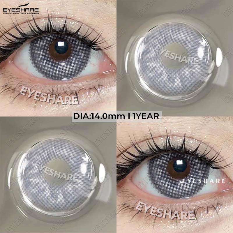 Eyeshare Новые цветные контактные линзы, сине-зеленые модные линзы для очков, черные натуральные косметические линзы, розовые кофейные нежные линзы, коричневые линзы, 1 пара