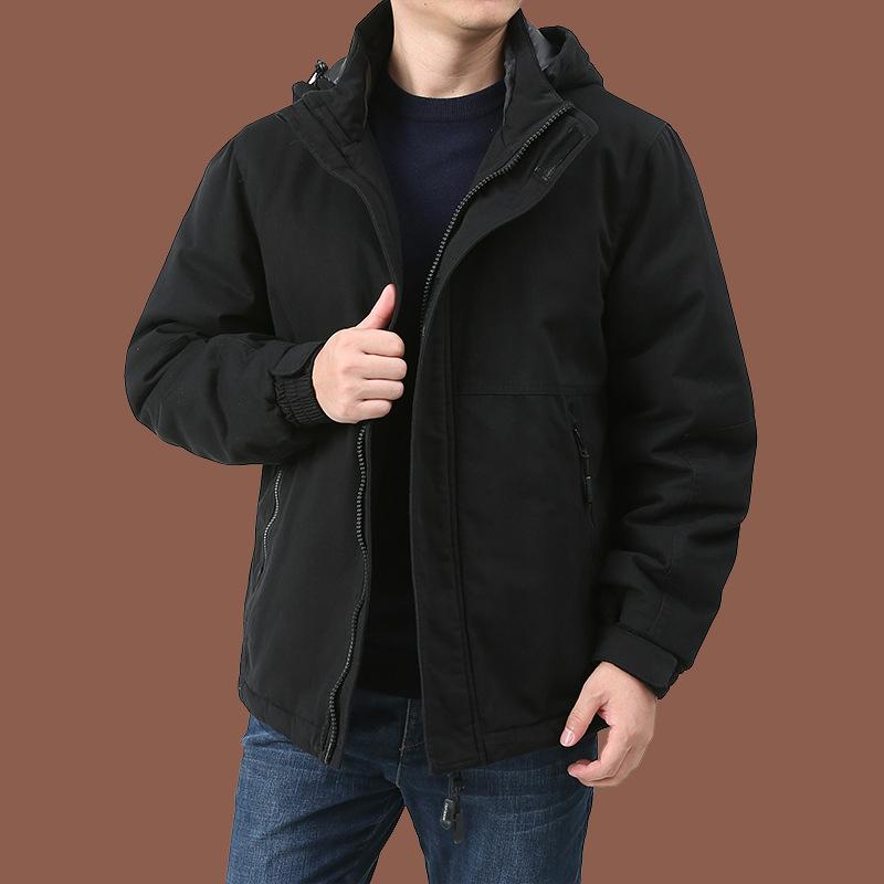 Зимняя мужская хлопковая одежда, утолщенная термохлопковая одежда, мужская камуфляжная куртка из чистого хлопка, верхняя часть мужская свободная