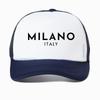 MILANO Letter Printed Summer Cotton Baseball Cap Unisex Fashion Casual Mesh Visor Breathable Trucker Hat