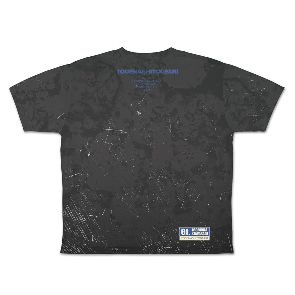 2D Cospa Girls Band Cry Оригинальная иллюстрация Момоки Кавараки Полная графика Размер M [Официальная] Двусторонняя футболка в форме искусства.