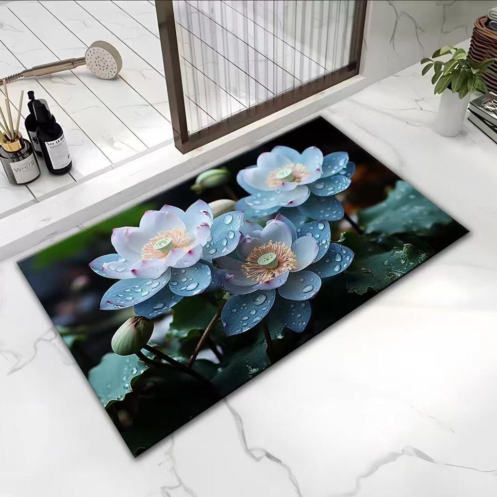 3D Цветок Визуальный Цветок Пасторальный Коврик для Пола Дверь Грязезащитный Ковер для Входной Двери Диатомовая Земля Вход Ванная Комната Коврик для Пола