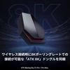 ATK Wireless Gaming Mouse Z1 Pro White 8K Dongle Included Package Ergonomic Shape Lightweight 53 grams Low Latency Up to 80 Hours of Operation