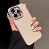 Роскошный металлический чехол с кожаной текстурой для защиты камеры iPhone 15 14 Plus 13 12 16 Pro Max Мягкий силиконовый матовый противоударный чехол