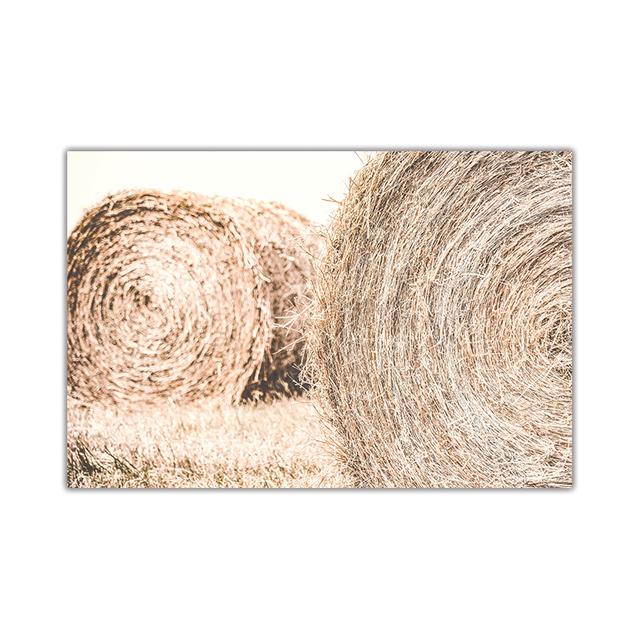 Wheat Cow Horse Grassland Scenery Wall Art Posters and Prints Landscape Print Nordic Painting Decorative Picture Home Decoration