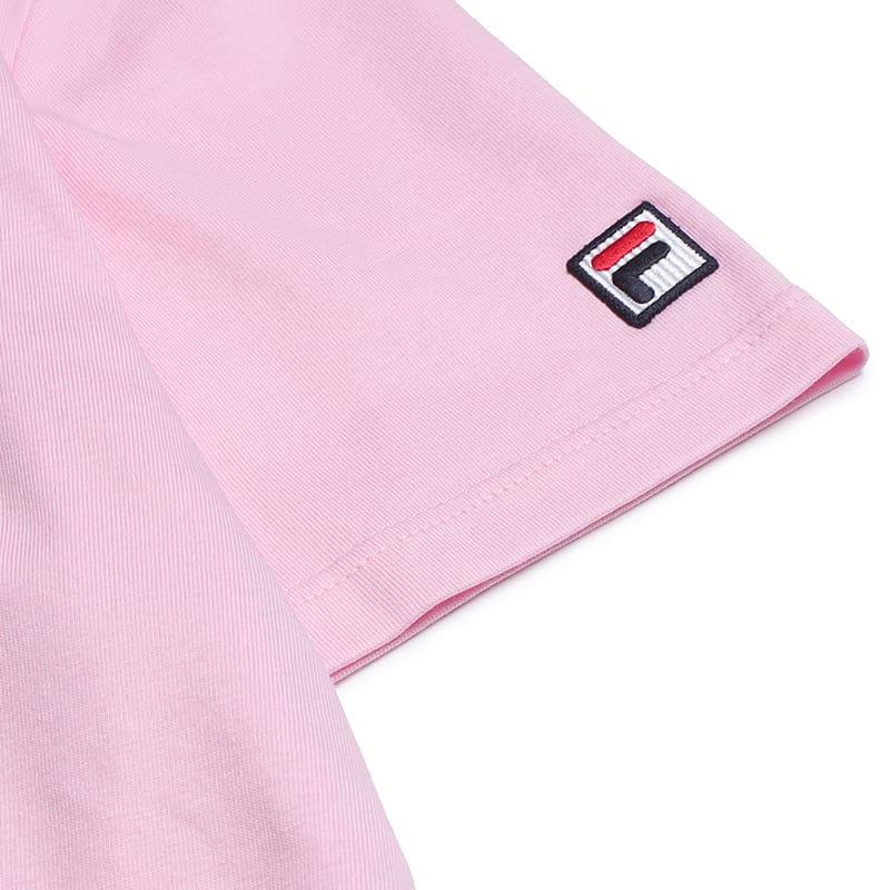 FILA T Shirts Women's Pink Blossom Crew Neck Moderate Nipped In Waist F11W628118FPK