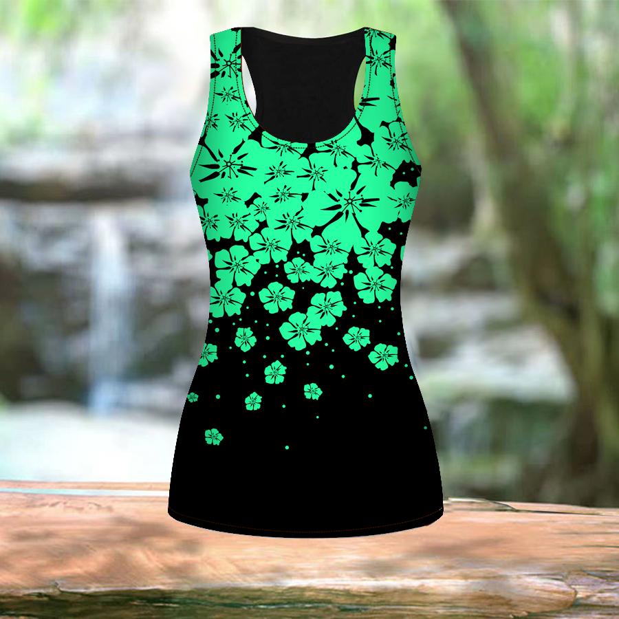 Женские летние спортивные рубашки с 3D принтом летающих цветов для занятий йогой и тренажерным залом, жилеты больших размеров