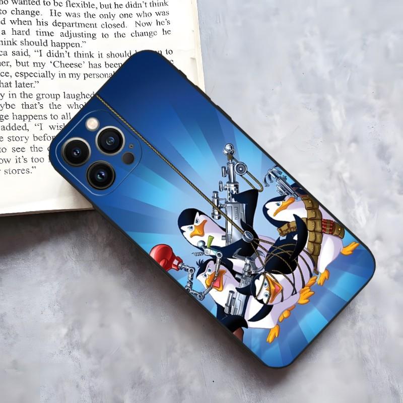 The Penguins Of Madagascar Phone Case For Iphone 14 Pro 13 Mini 11 12 Max Xr X Xs 7 8 6 Plus Shockproof Back Cover