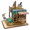 Wooden Model Kit BOOK Ice Cream Truck DIY Assembly Miniature House for Beginners (Ages 15 and Up) KO635281