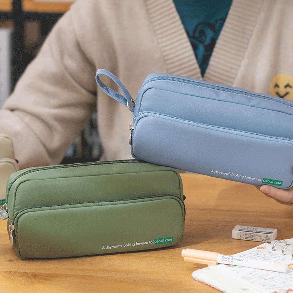 Назад к школьным принадлежностям под пеналом для школьников, девочек и мальчиков, большой емкости для взрослых, пенал для карандашей, органайзер, сумка для карандашей