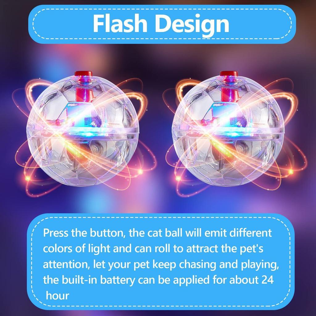 Light Up Balls, Led Motion Activated Ball Interactive Toys Exercise Ball For Dog