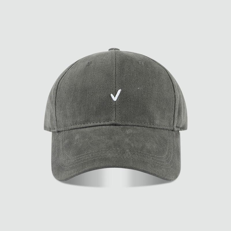 Simple Embroidery Baseball Cap For Women Men Solid Color Snapback Hip Hop Peaked Hat Casual Outdoor Visors Sunshade Hats Bonnet