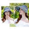 Floppy Dual-purpose Empty Top Hat Straw Beach Face Shade Hat Fashion Women's Sun Hat  Women
