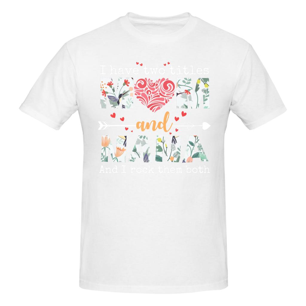 Piece Mom and Nana Graphic Cotton TShirt Nana Mothers Day Tees Tops For Unisex
