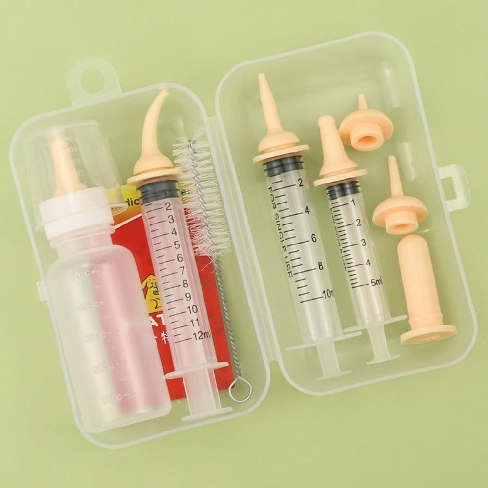 with Silicone Nipple Newborn Pet Feeding Bottle Kit Water Feeder Feeding Bottle Kit  Cat Feeder