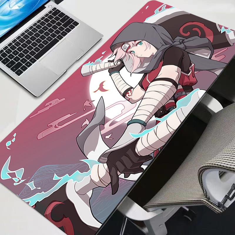 Mouse Pad Naruto Durable Anime Large PC Computer Gamer Kawaii Gaming Accessories Mousepad Keyboard Desk Mat Carpet Table