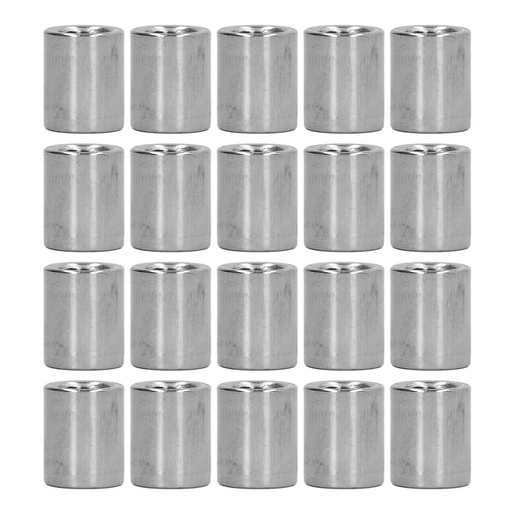 20Pcs M8 Female Thread Coupling Nut Kit Stainless Steel Rugged Threaded Coupling Nut Kit for