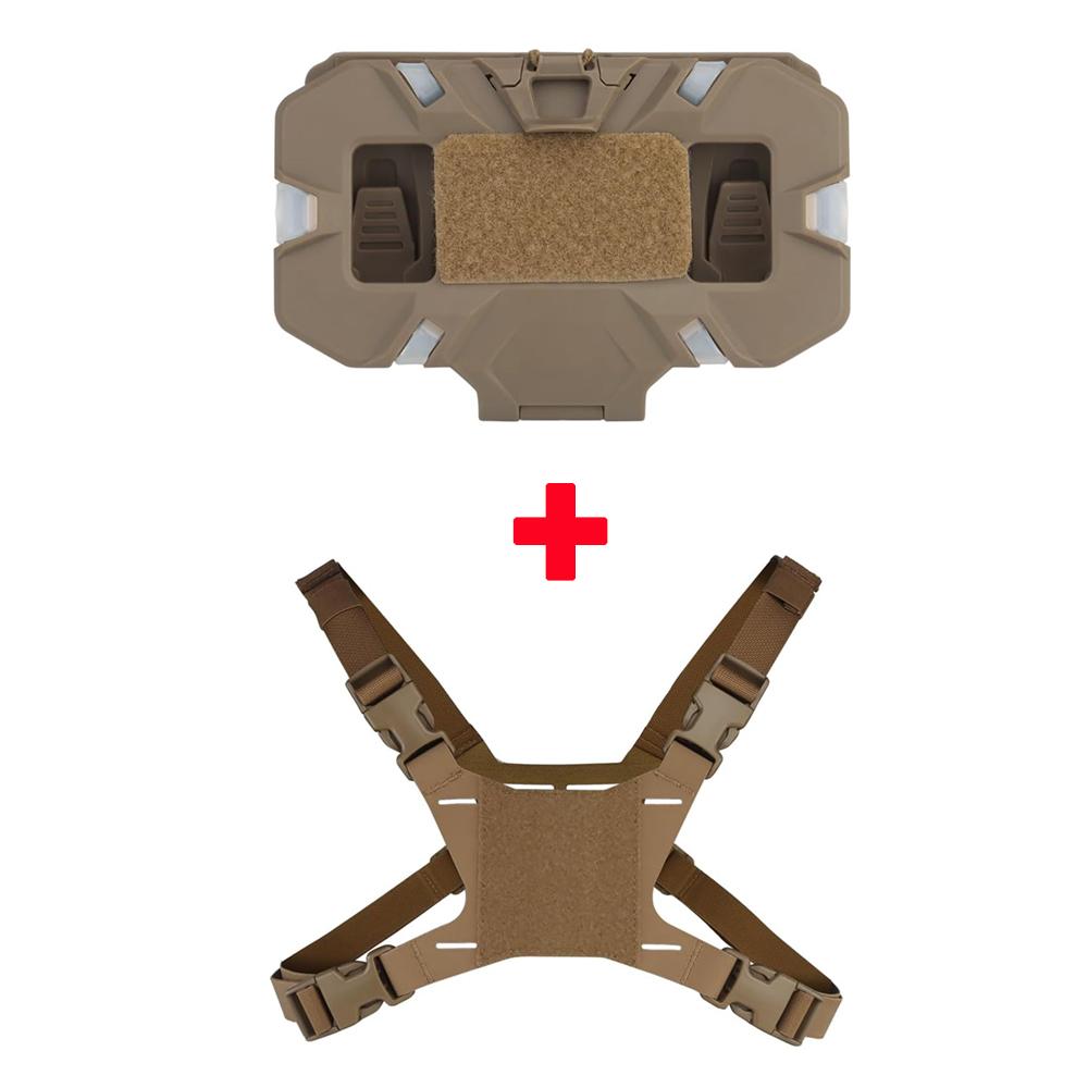 НОВЫЙ Тактический складной навигационный планшет MOLLE Чехол для карты для страйкбола Держатель для мобильного телефона, Нагрудный ремень для крепления к жилету для страйкбольных аксессуаров