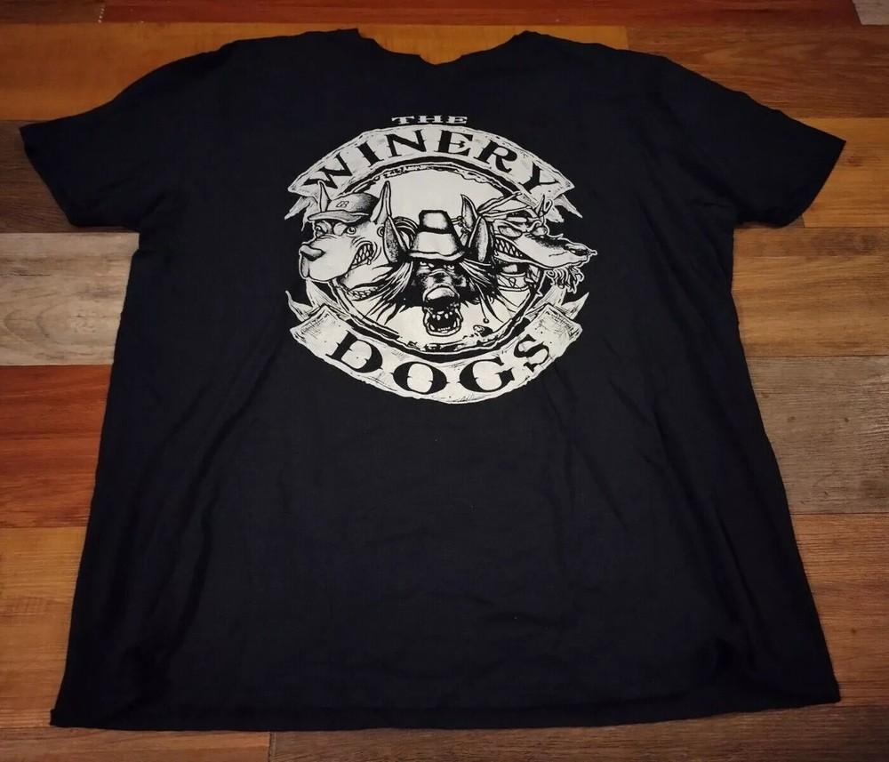 The Winery Dogs Двойной Удар Мировой Тур 2015 Футболка Группы BT073 Унисекс Футболка