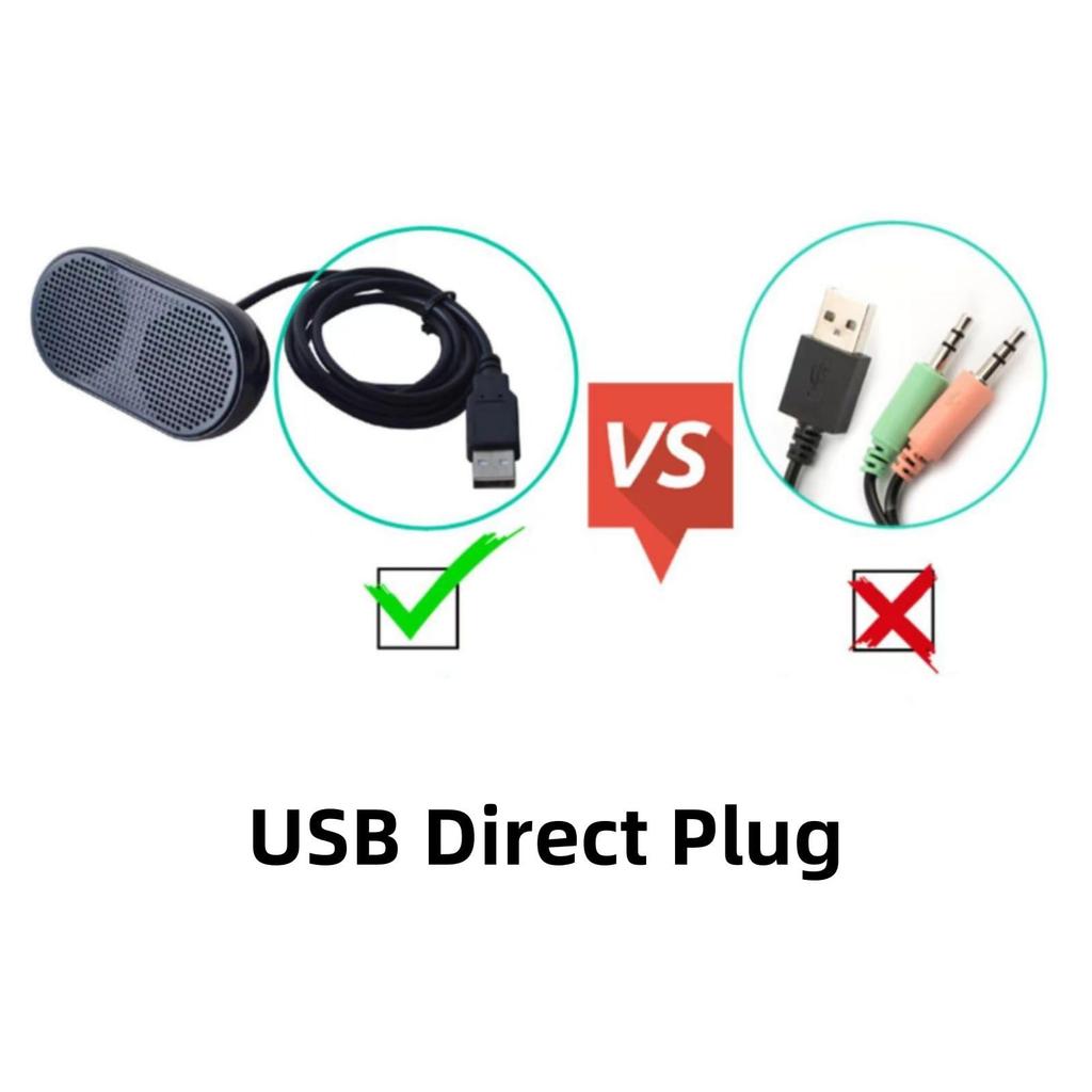 Портативный компьютерный мини-динамик для настольного компьютера с питанием от USB, небольшой ПК, 3D объемный звук для ноутбука, динамик,