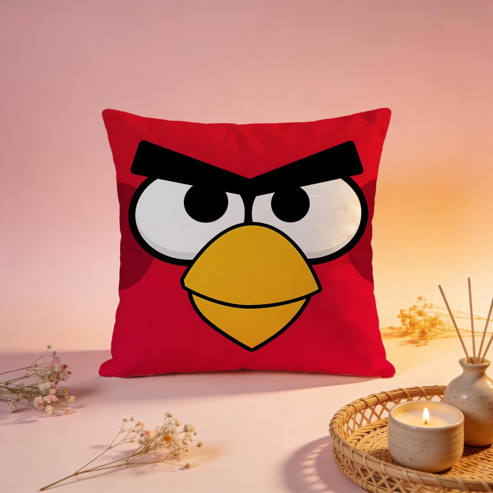 Hot AAngry Birdsable Cushion Cover Comfortable Durable Pillow Cover MultiScene for Home Office Car Sofa