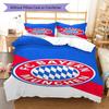 FCB logo  Pattern Bedding Quilt Set Quilt Cover Pillowcase Home Decoration Birthday Gift (1 * duvet cover + 2 * pillowcase, without core)