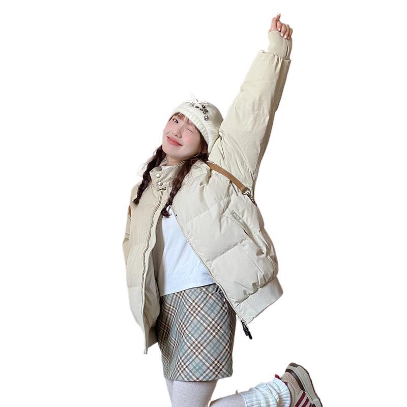 Модный женский пуховик на осень и зиму 2024 года, новая модель, выглядит очень хорошо, маленький мужчина с бархатной супер толстой курткой