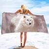 Animal Wolf Pattern Series Seaside Vacation Beach Towel Swimming Bath Towel Sports Towel